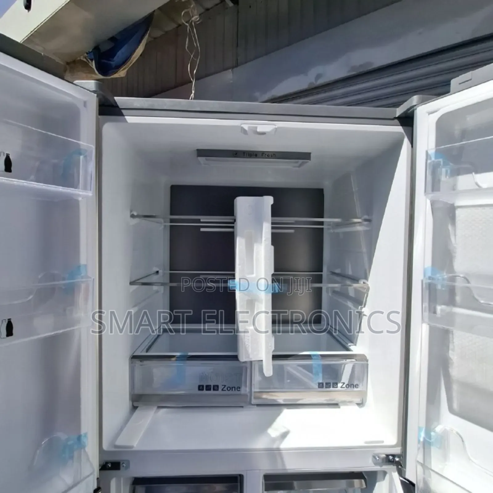 Boss Sharp 4-Door French Door Refrigerator in Brushed Stainless Steel