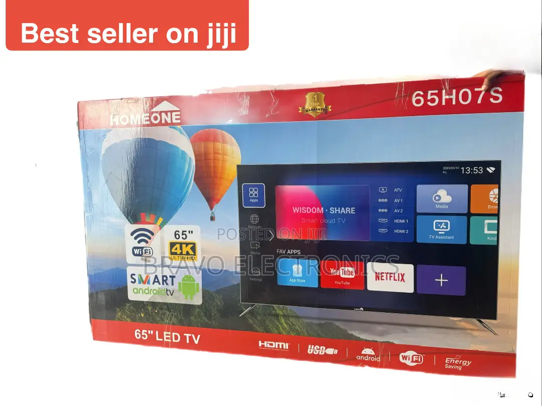 Homeone Tv 65” – Uhd | Android Smart Tv | Big Screen