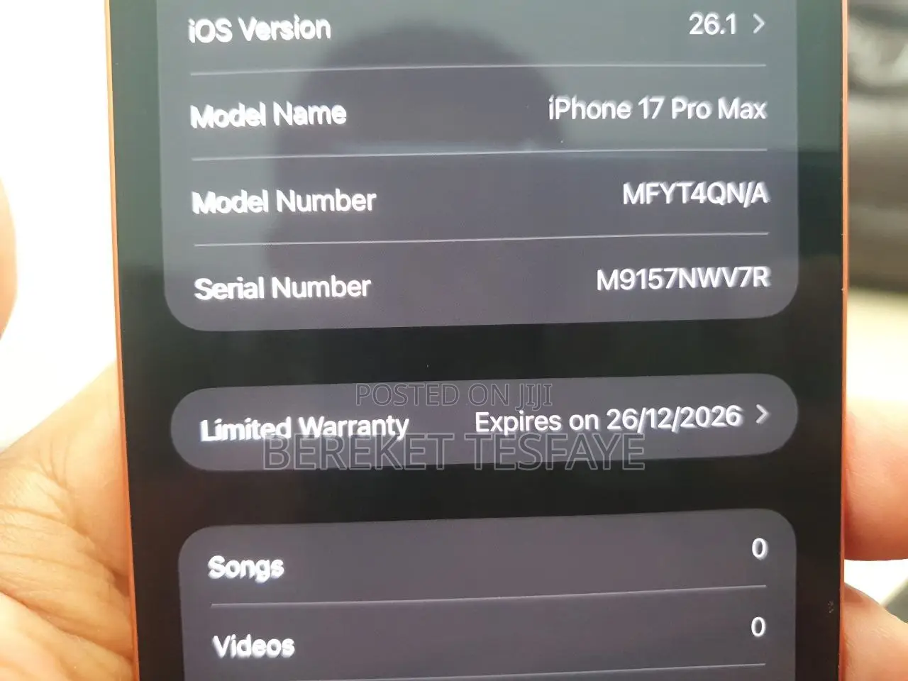 New Apple iPhone 17 Pro Max 512 GB Orange