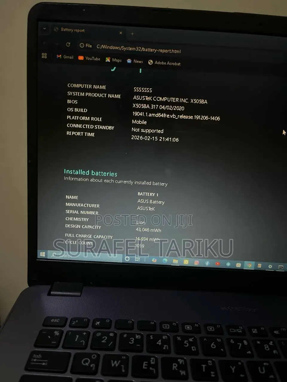 Laptop Asus VivoBook 15 X505BA 4GB Intel Core 2 Duo HDD 500GB