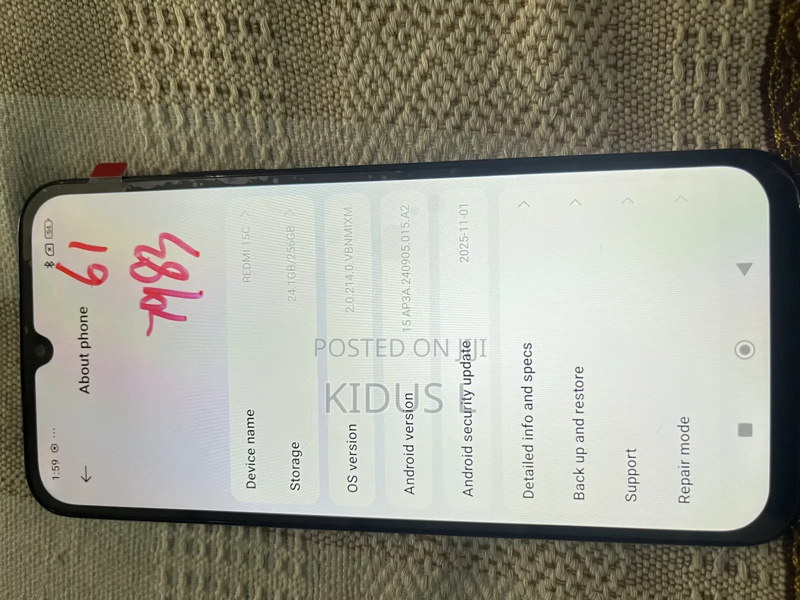 New Xiaomi Redmi 15C 4G 256 GB Black