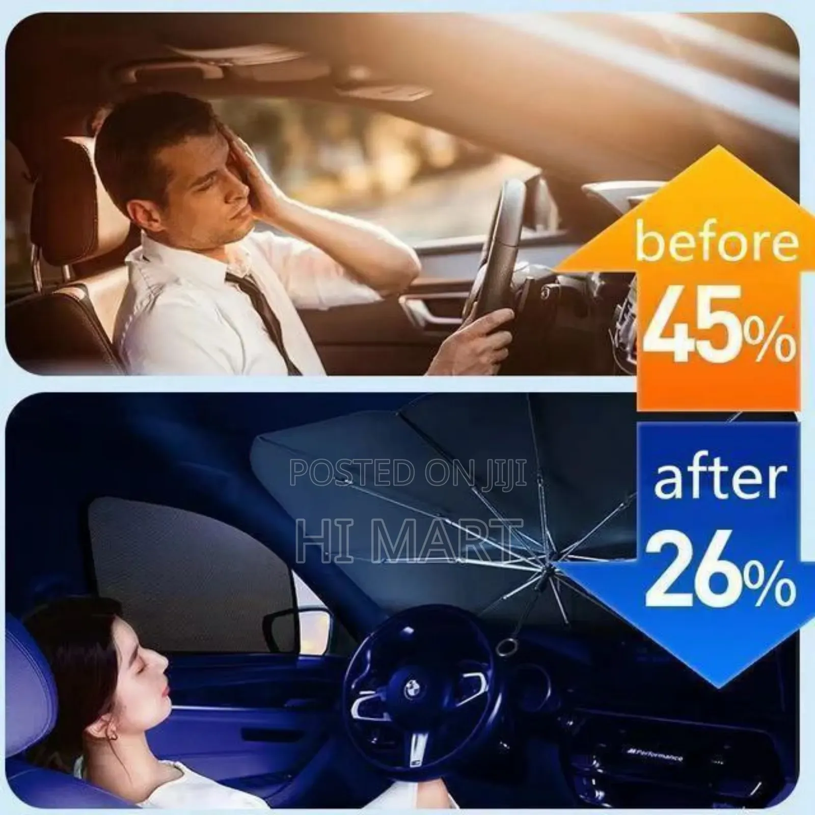 High Quality Foldable Car Sunshade Umbrella