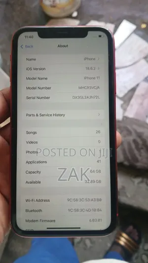 Apple iPhone 11 64 GB Red