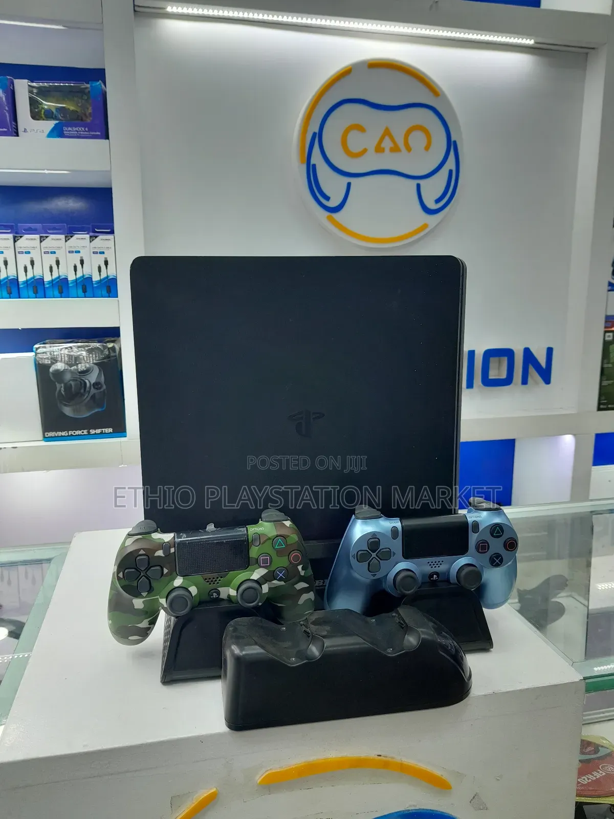 Playstation ፕለይ ስቴሽን ከ 2 ጆይስቲክ ጋር
