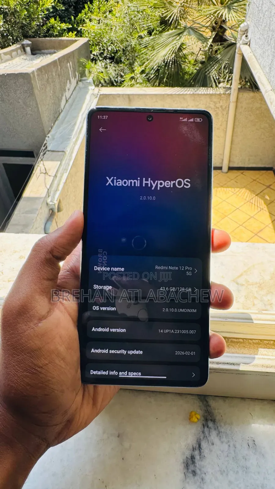 New Xiaomi Redmi Note 12 Pro 5G 128 GB Blue