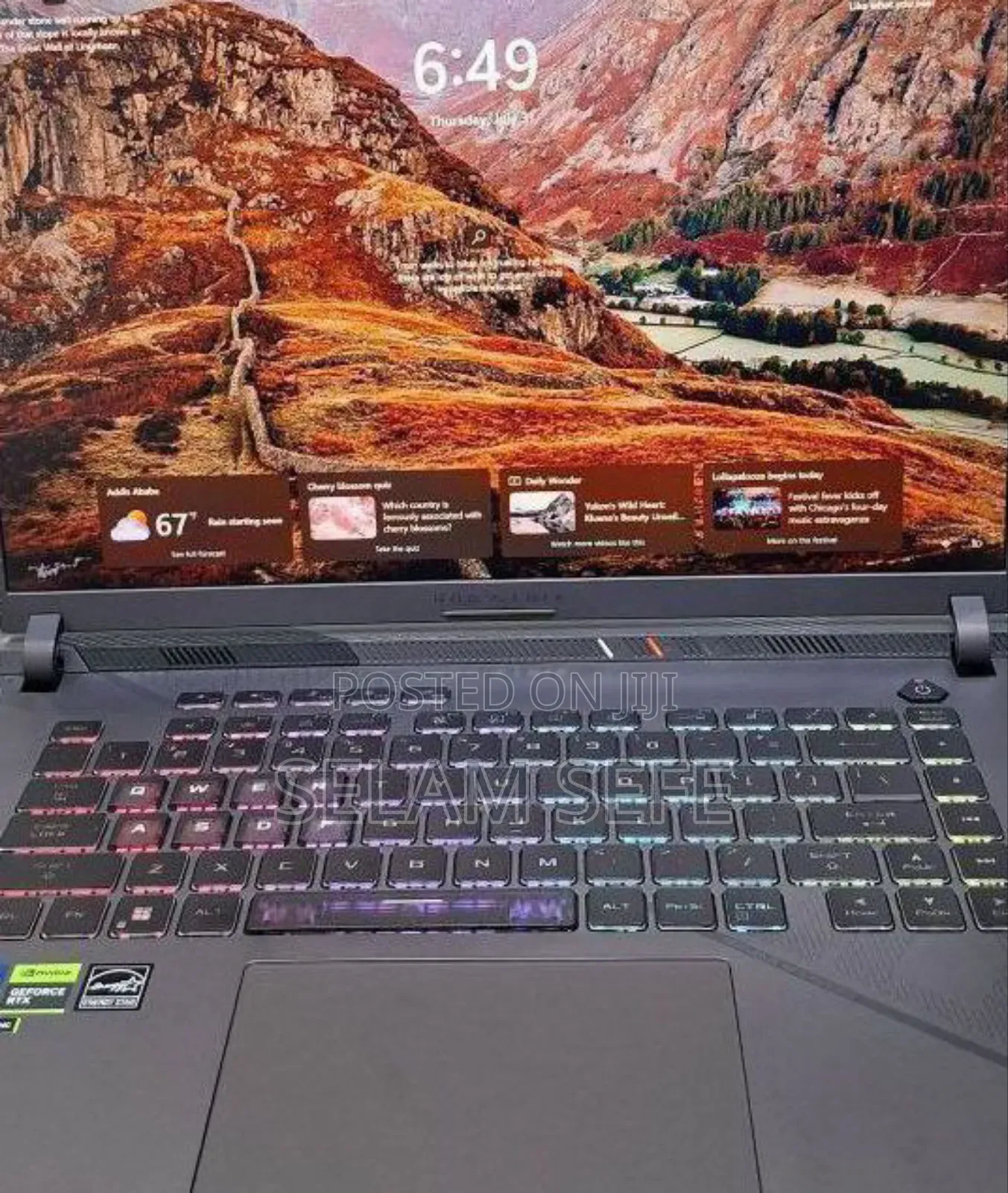 New Laptop Asus ROG Strix G16 G614 16GB Intel Core I9 SSD 1T