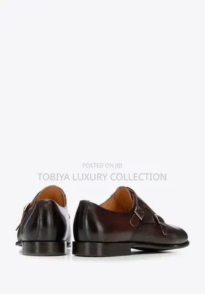 Wittchen Men's Perforated Leather Monk Strap Shoes, Brown Order