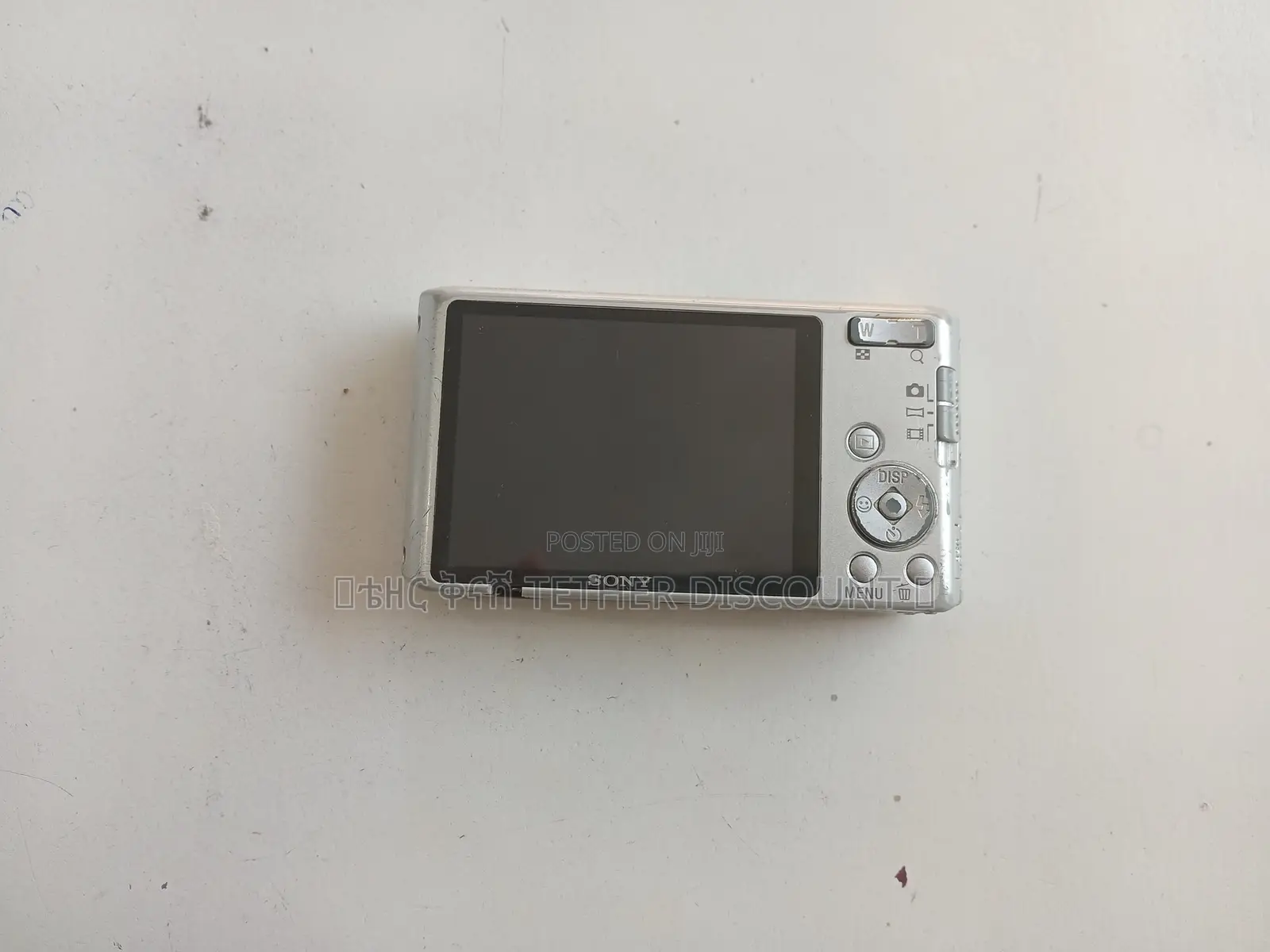 Used Silver Sony Digital Camera Without Memory Card