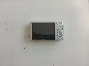 Used Silver Sony Digital Camera Without Memory Card