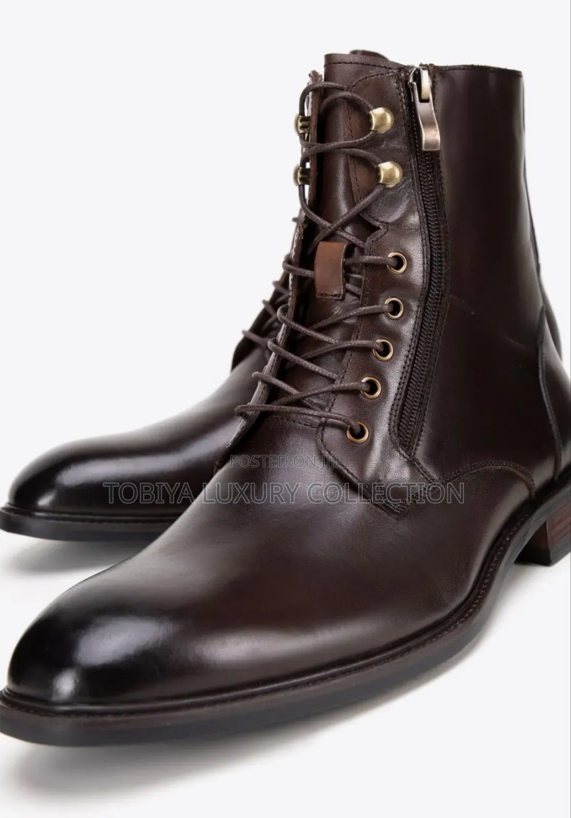 Wittchen Men's Boots Made of Suede and Grained Leather Color : Brown