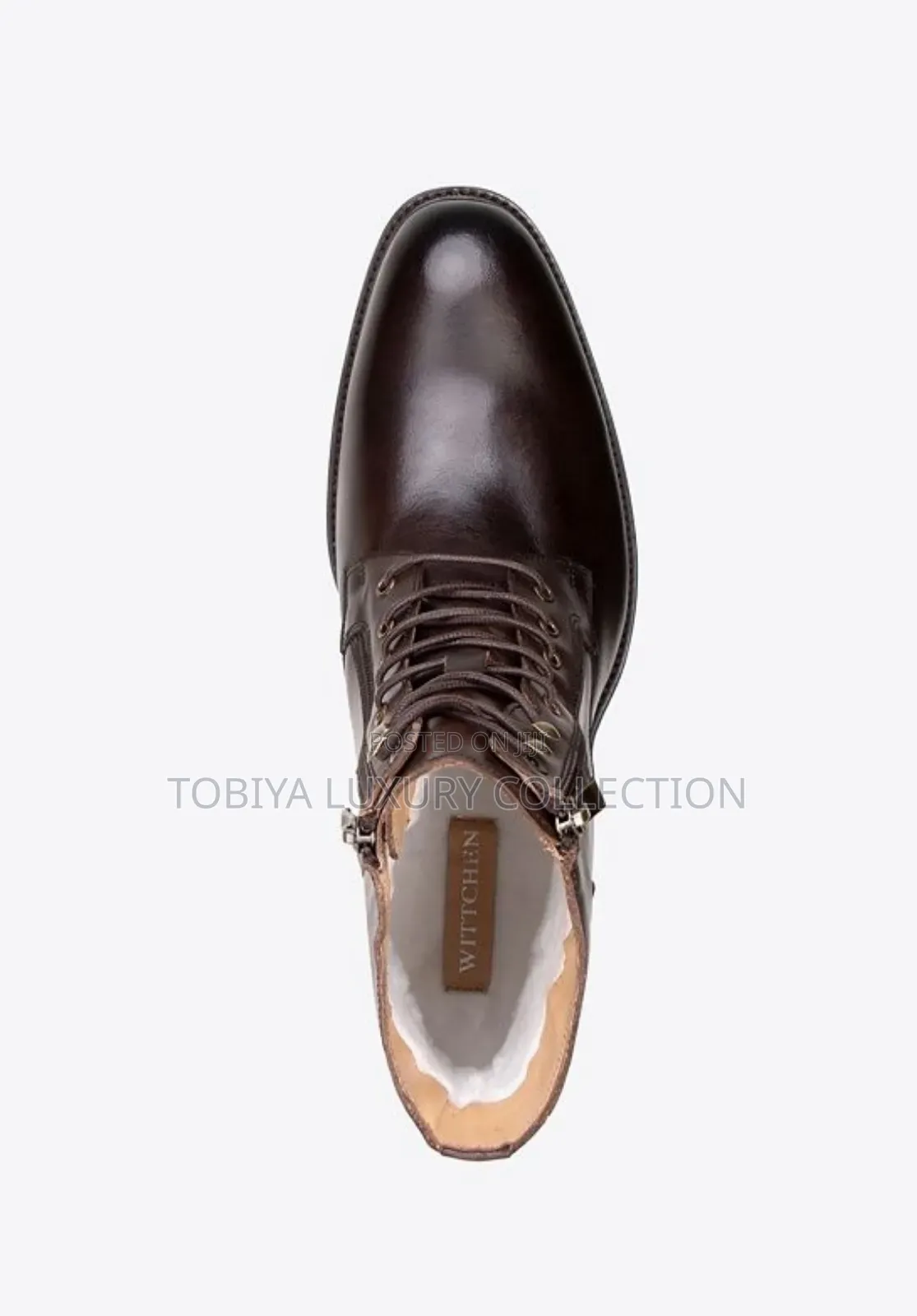 Wittchen Men's Boots Made of Suede and Grained Leather Color : Brown