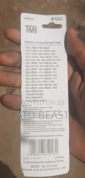 Tmi Lr44w Alkaline Button Cell Batteries Ag13, 357a, Sr44, and Lr1154