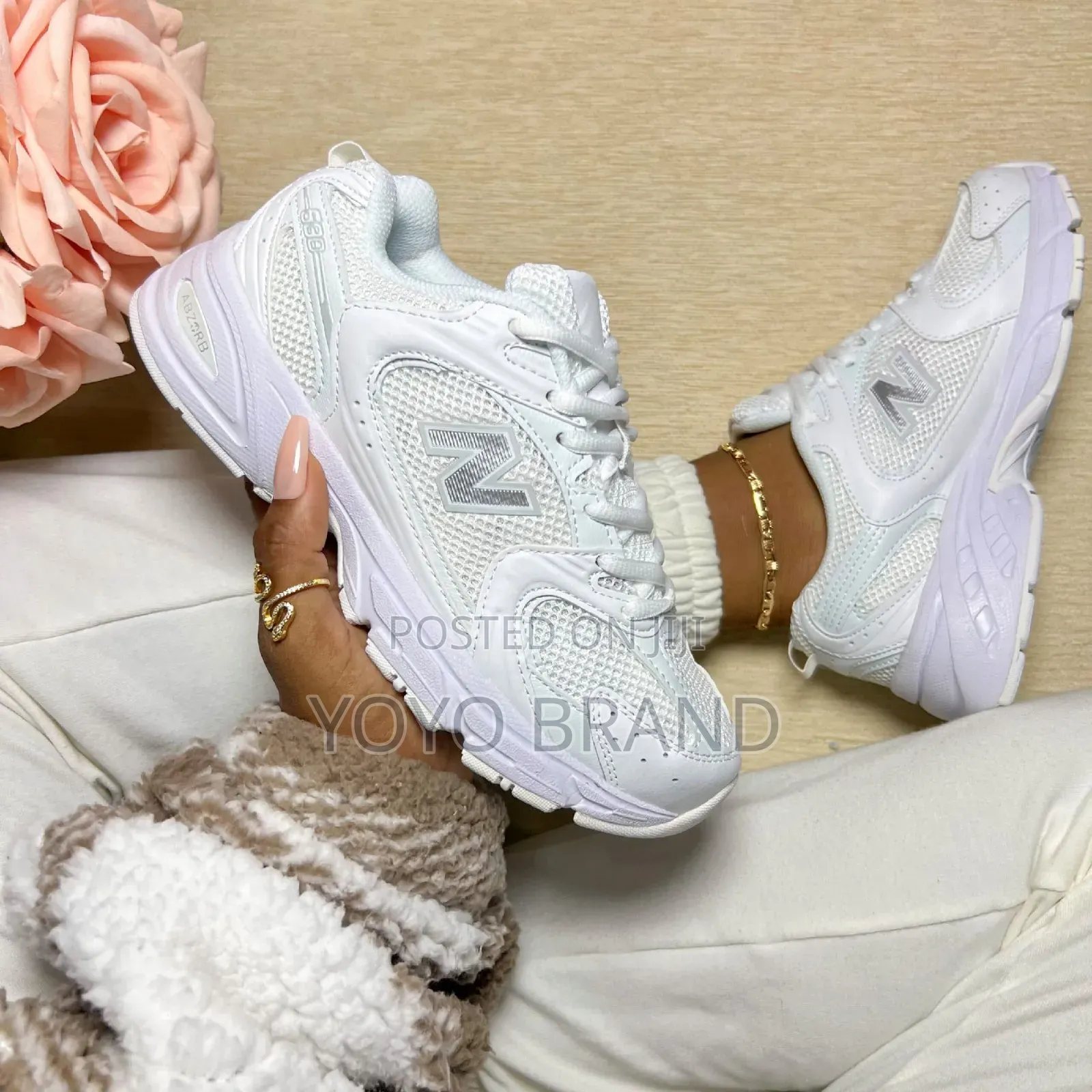 New Arrival New Balance 530 Triple White Fashion Sneaker