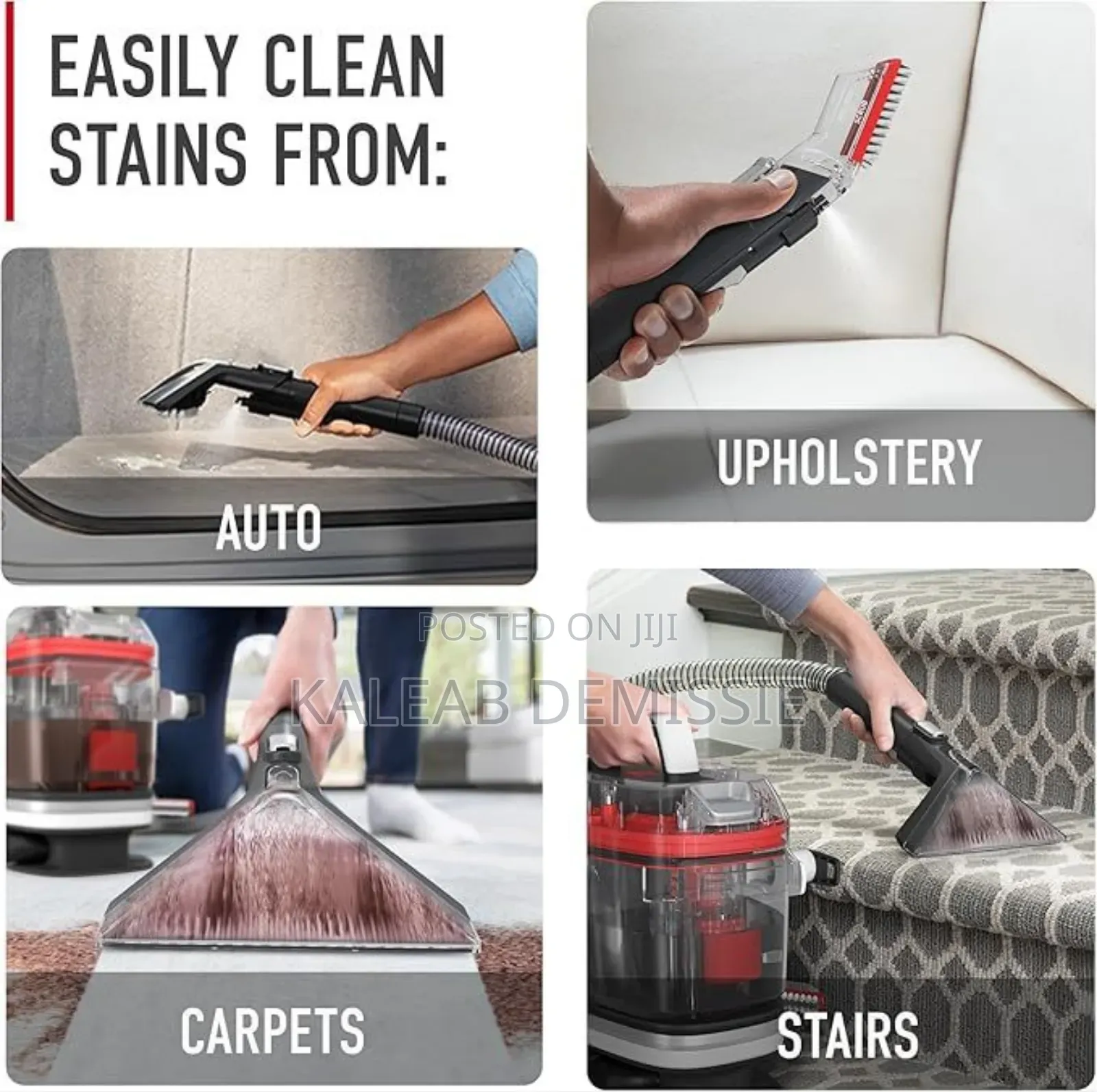 Light Sofa and Carpet Spot Cleaner በቀላሉ ከቦታ ቦታ ተንቀሳቃሽ ምንጣፍ ማፅጃ