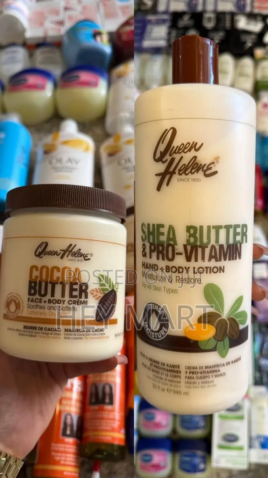 Queen Helene Cocoa Butter Face Pro-Vitamin Hand + Body Lotion