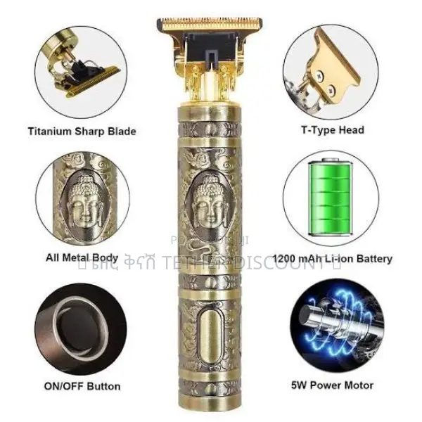 Kemei Electric Trimmer Packed የጸጉር ቅርጽ ማውጫ ማሰተካክያ ማሽን Without Charger