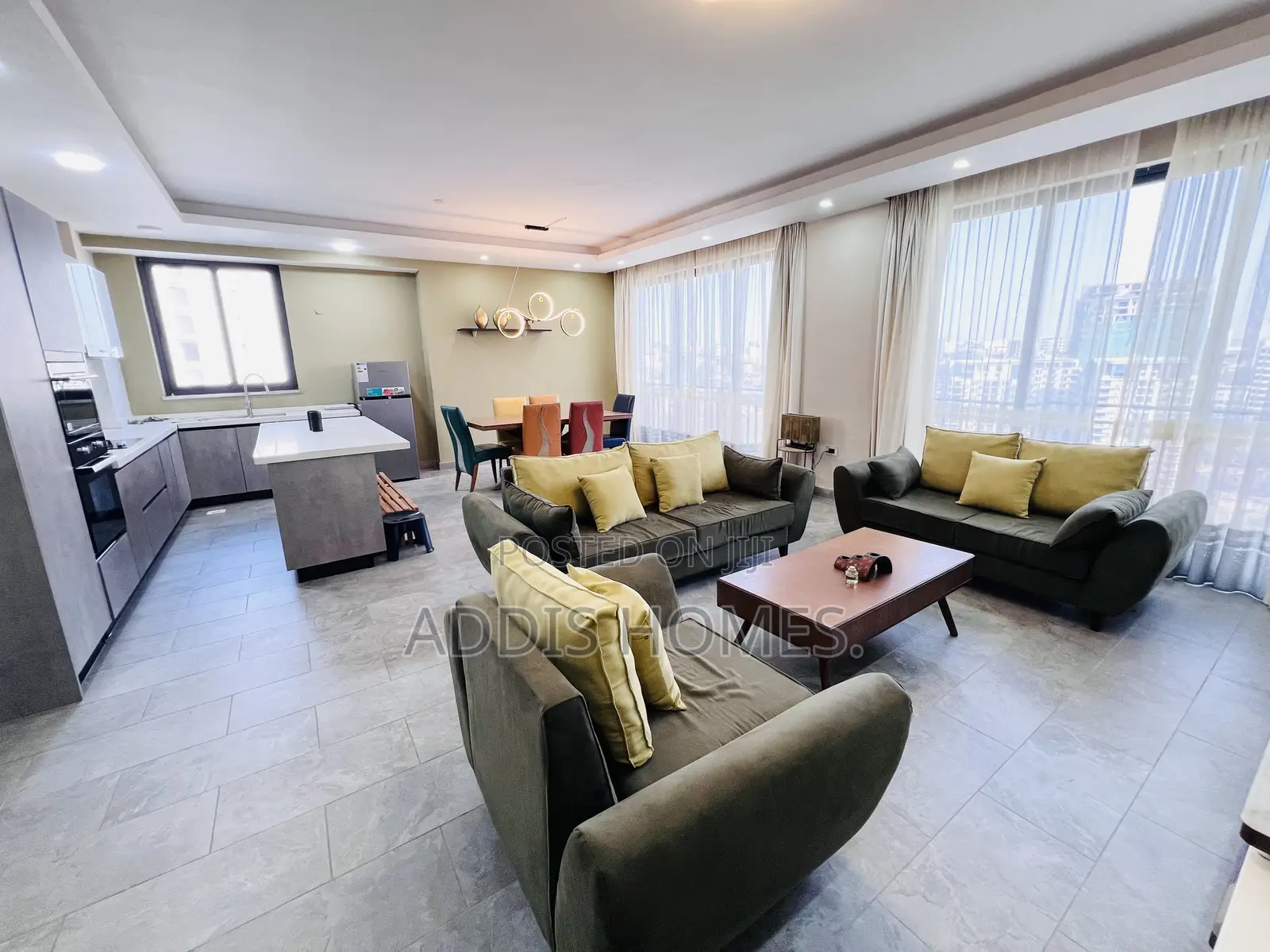 Furnished 3bdrm Apartment in Bole for rent