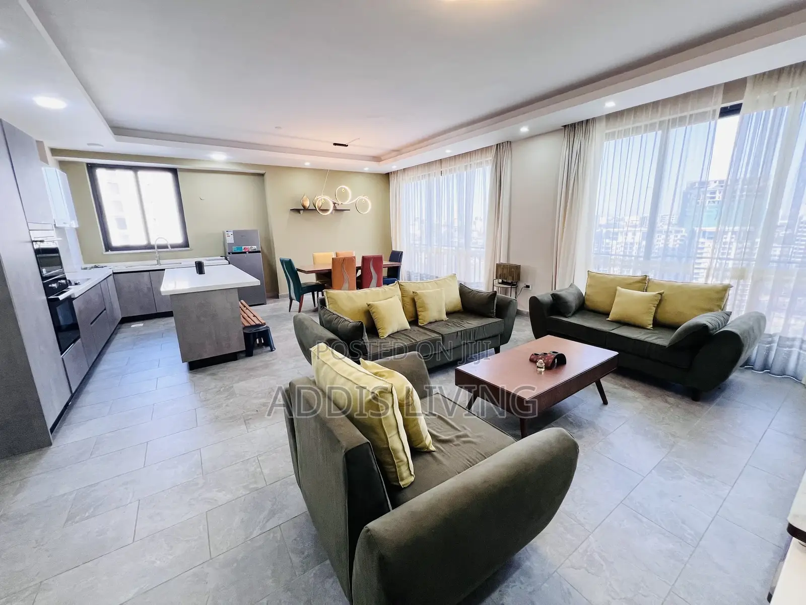 Furnished 3bdrm Apartment in Bole for rent