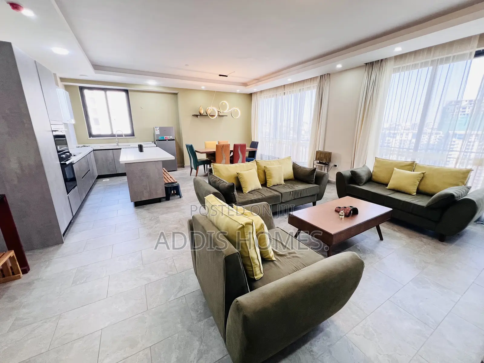 Furnished 3bdrm Apartment in Bole for rent