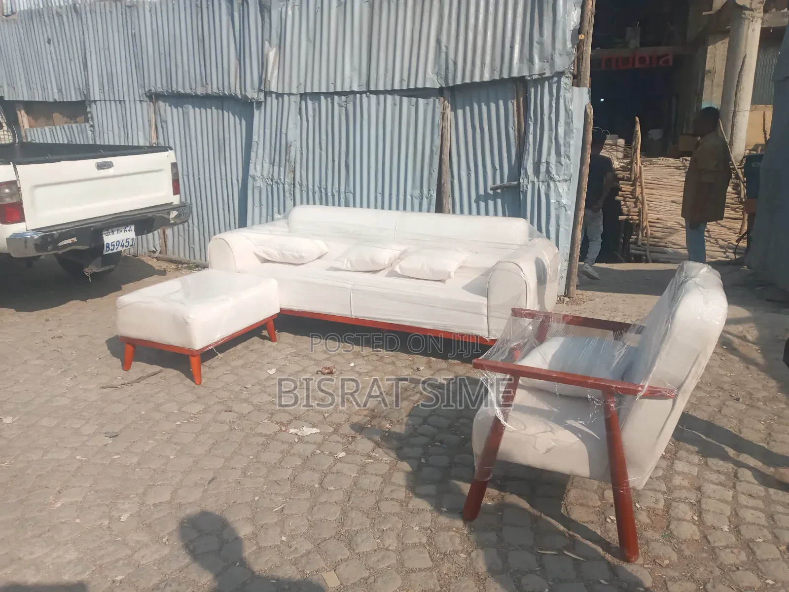 L Shape Sofa With One Seater