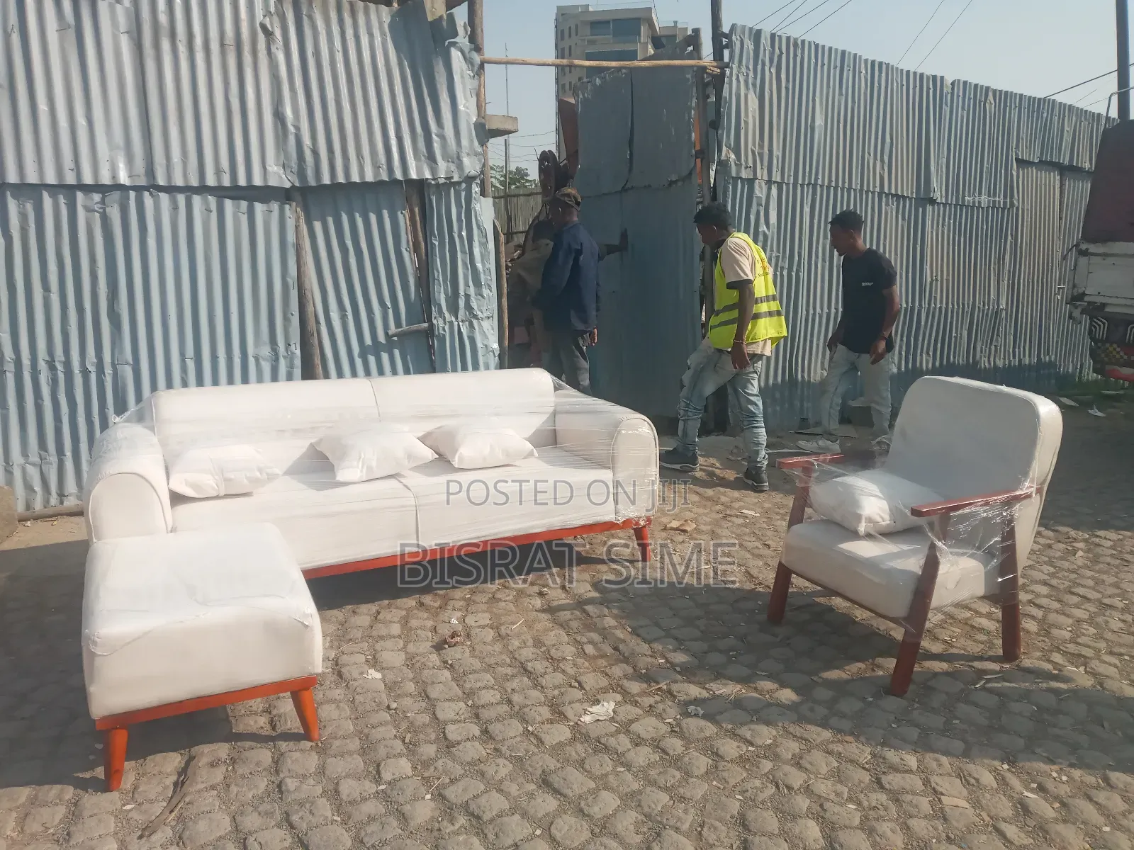 L Shape Sofa With One Seater