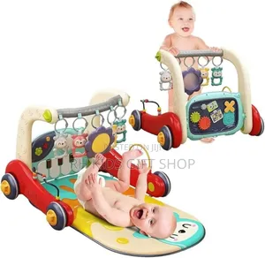 2 in 1 Baby Play Mat Gym Walker