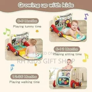 2 in 1 Baby Play Mat Gym Walker