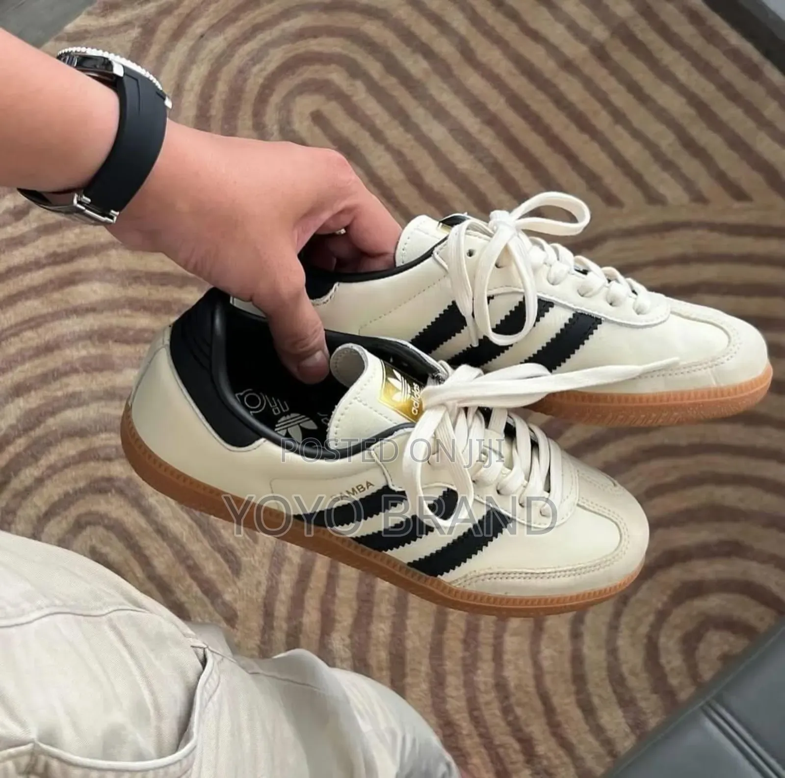 Adidas Samba Og Cream White /Corblack/Sand Strata Fashion Sneaker