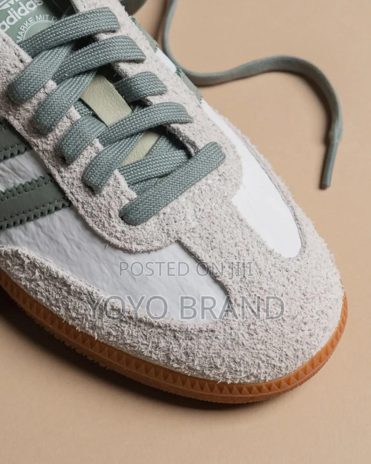 Adidas Samba Og White Silver Green Fashion Sneaker