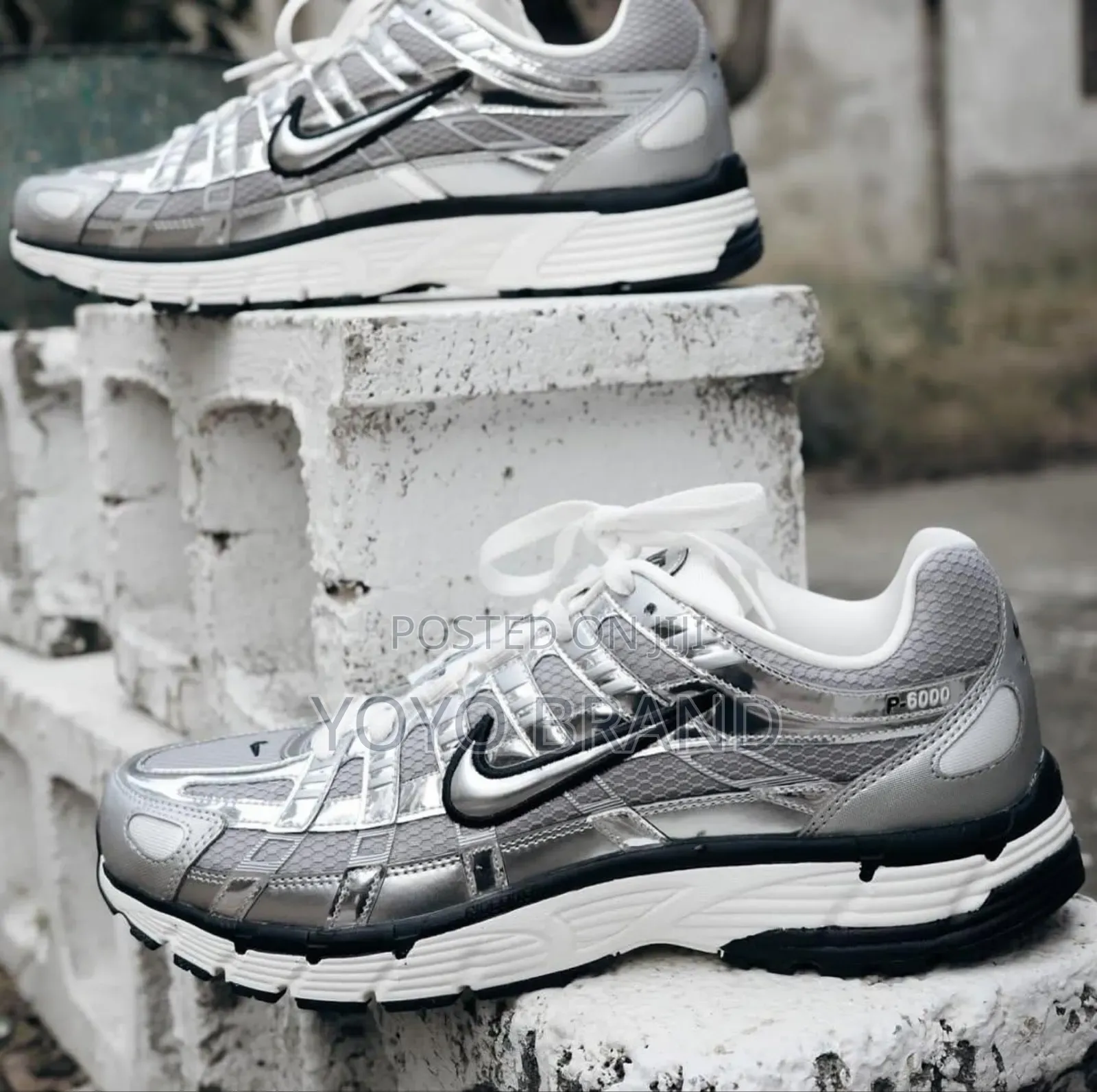 Nike-P6000 a Running -Inspired Metalic Unisex Sneaker