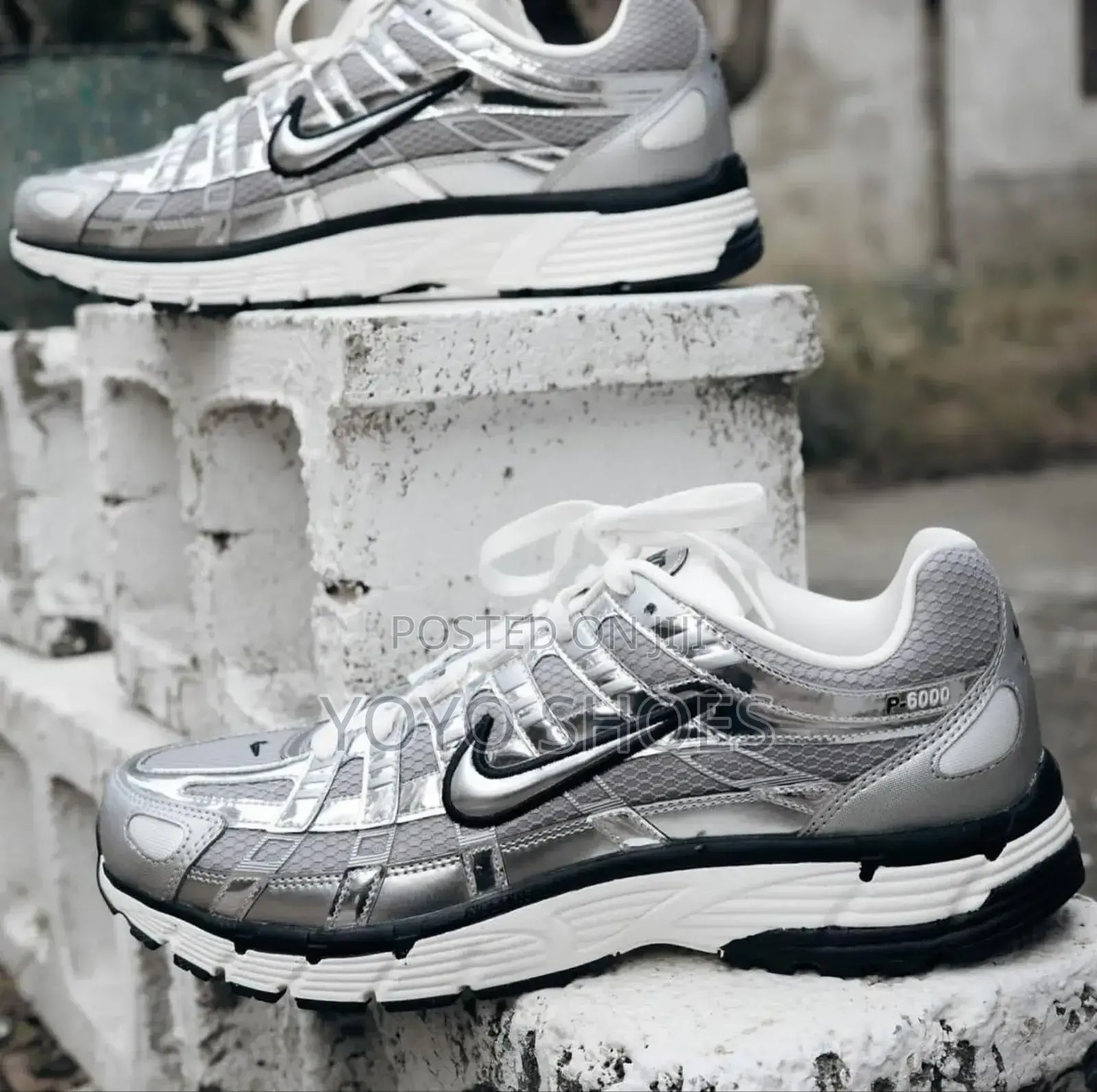 Nike-P6000 a Running -Inspired Metalic Unisex Sneaker
