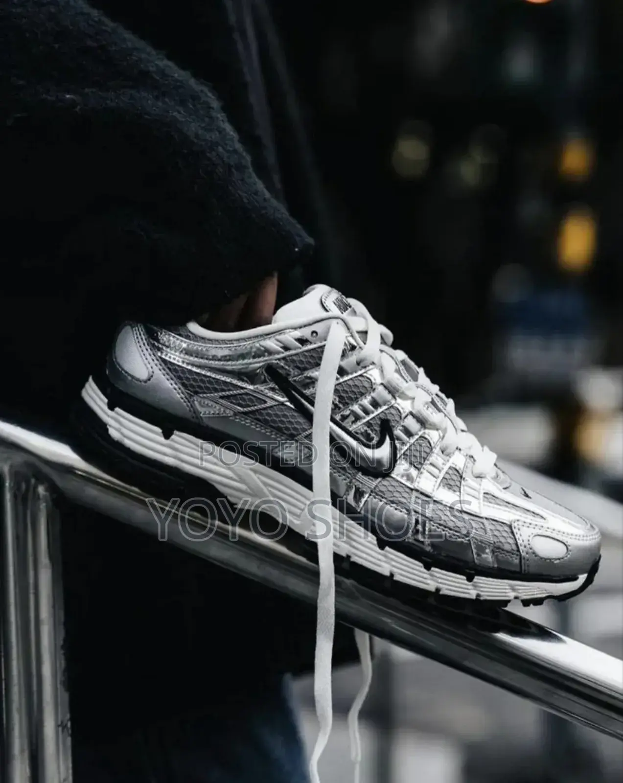 Nike-P6000 a Running -Inspired Metalic Unisex Sneaker