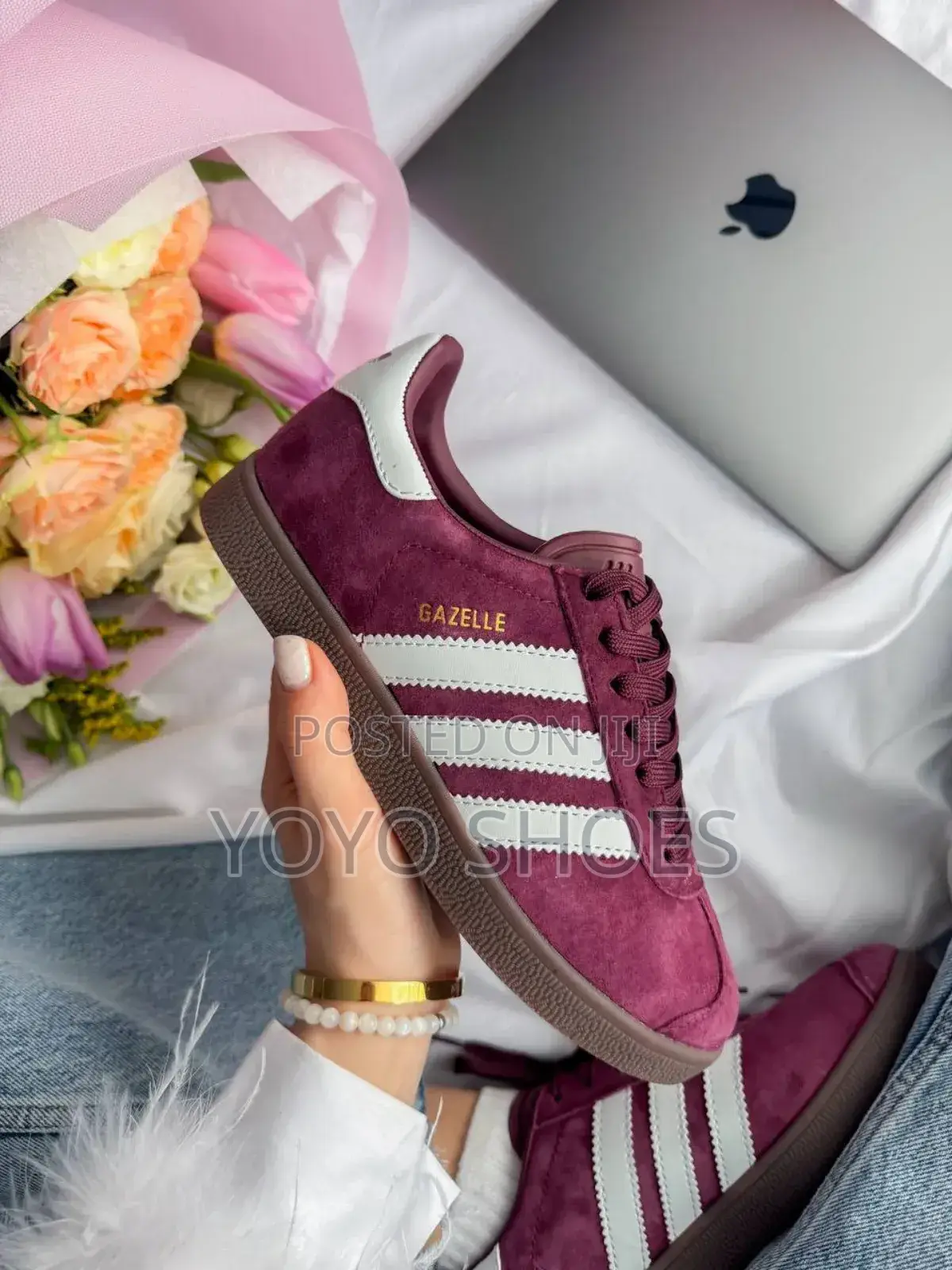 Adidas Gazelle Burgundy Fashion Sneaker Shoes