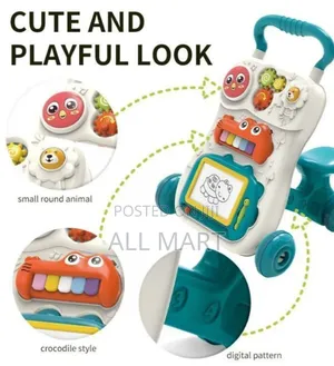 Baby Push Walker - Fun Panel + Walking Support