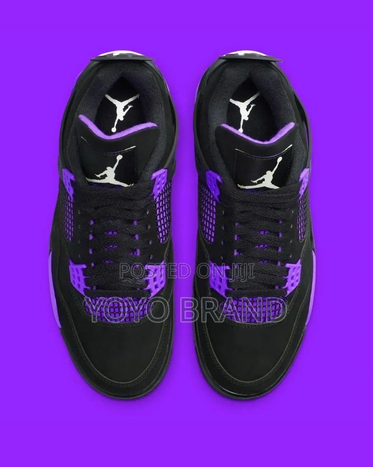 Nike Air Jordan 4 Purple Thunder Unisex Fashion Sneaker