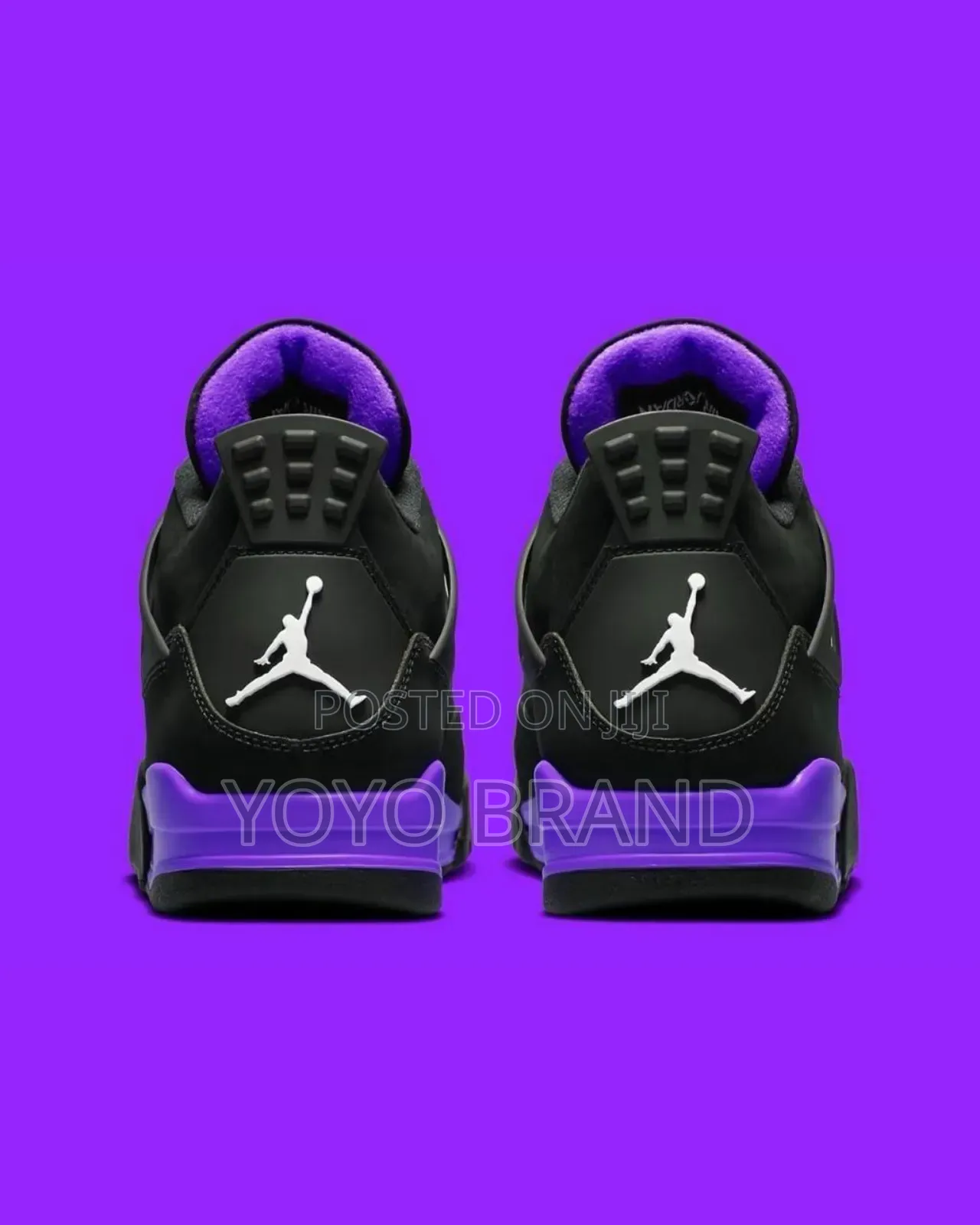 Nike Air Jordan 4 Purple Thunder Unisex Fashion Sneaker