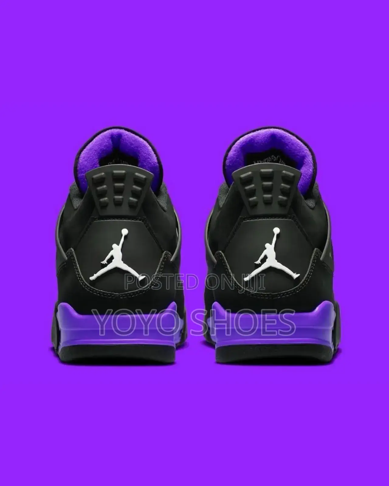 Nike Air Jordan 4 Purple Thunder Unisex Fashion Sneaker