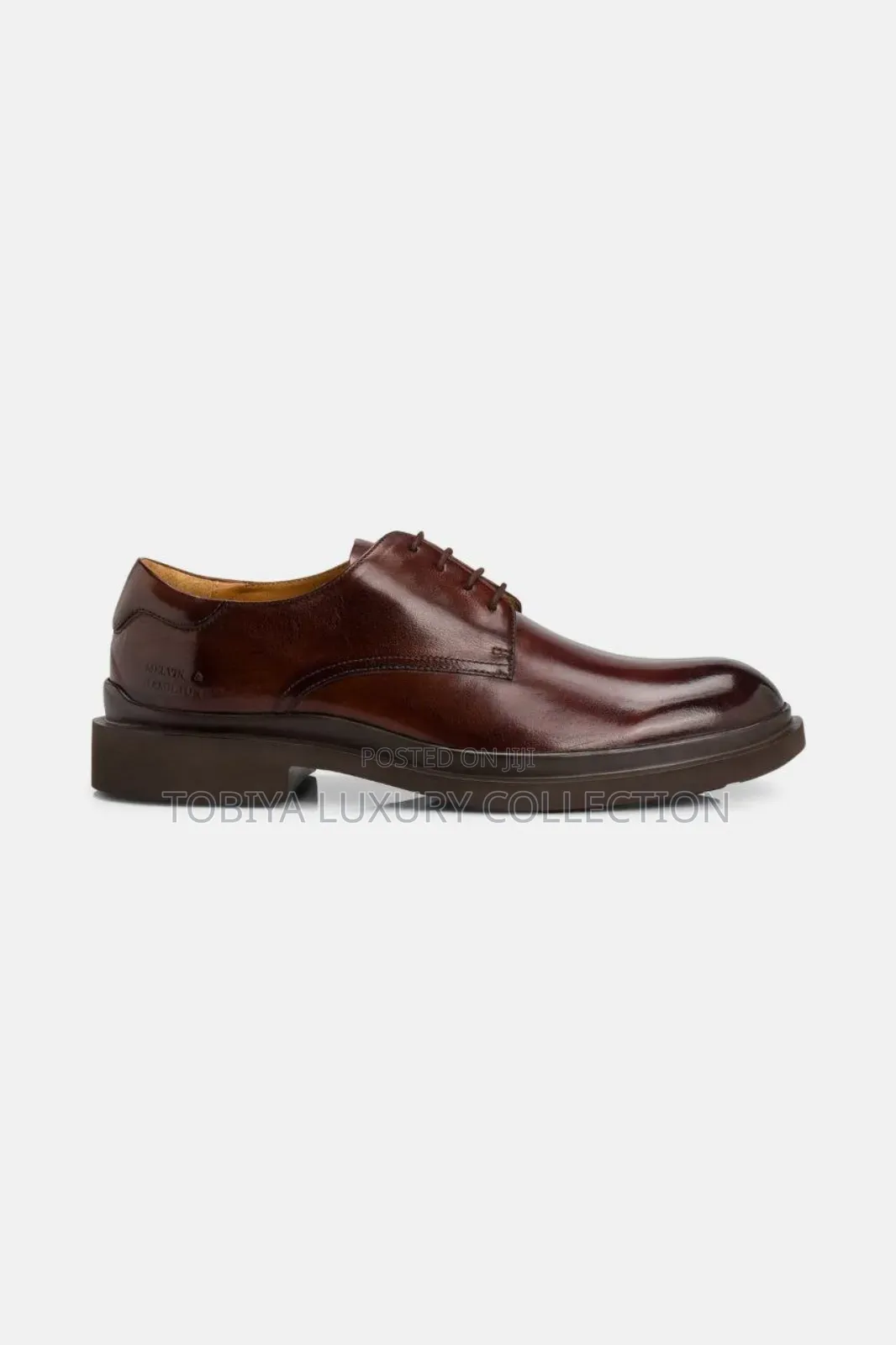 Melvin Hamilton Leather Lace-Up Shoes 'Ron 6' Dark Brown