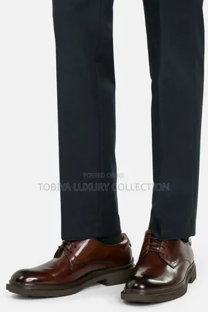 Melvin Hamilton Leather Lace-Up Shoes 'Ron 6' Dark Brown