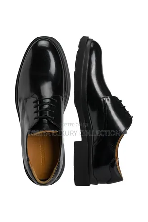 Melvin Hamilton Leather Lace-Up Shoes 'Ron 6' Black