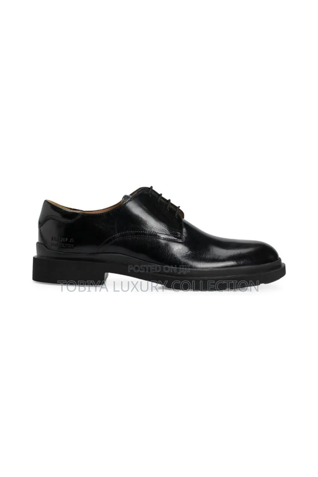 Melvin Hamilton Leather Lace-Up Shoes 'Ron 6' Black