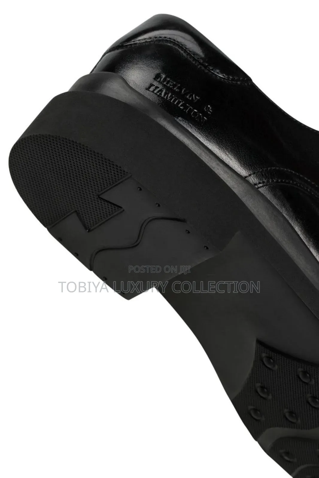 Melvin Hamilton Leather Lace-Up Shoes 'Ron 6' Black