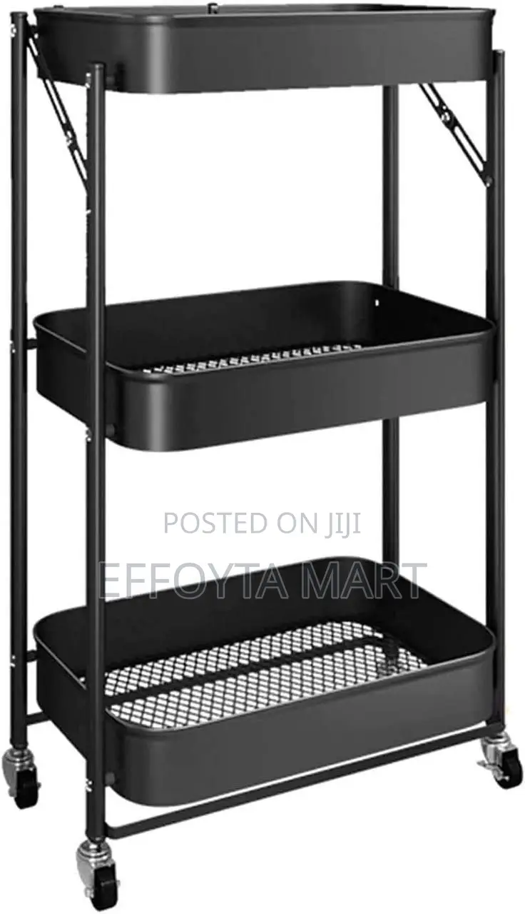 3- Tier Rolling Cart Organizer Rack