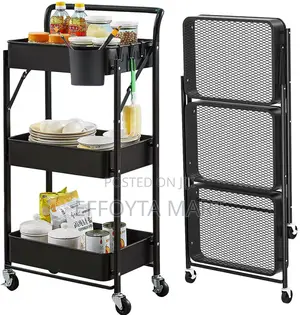 3- Tier Rolling Cart Organizer Rack