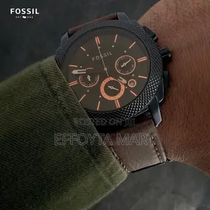 High Quality Fossil Analog Black Ion Plated Dial Men's Watch