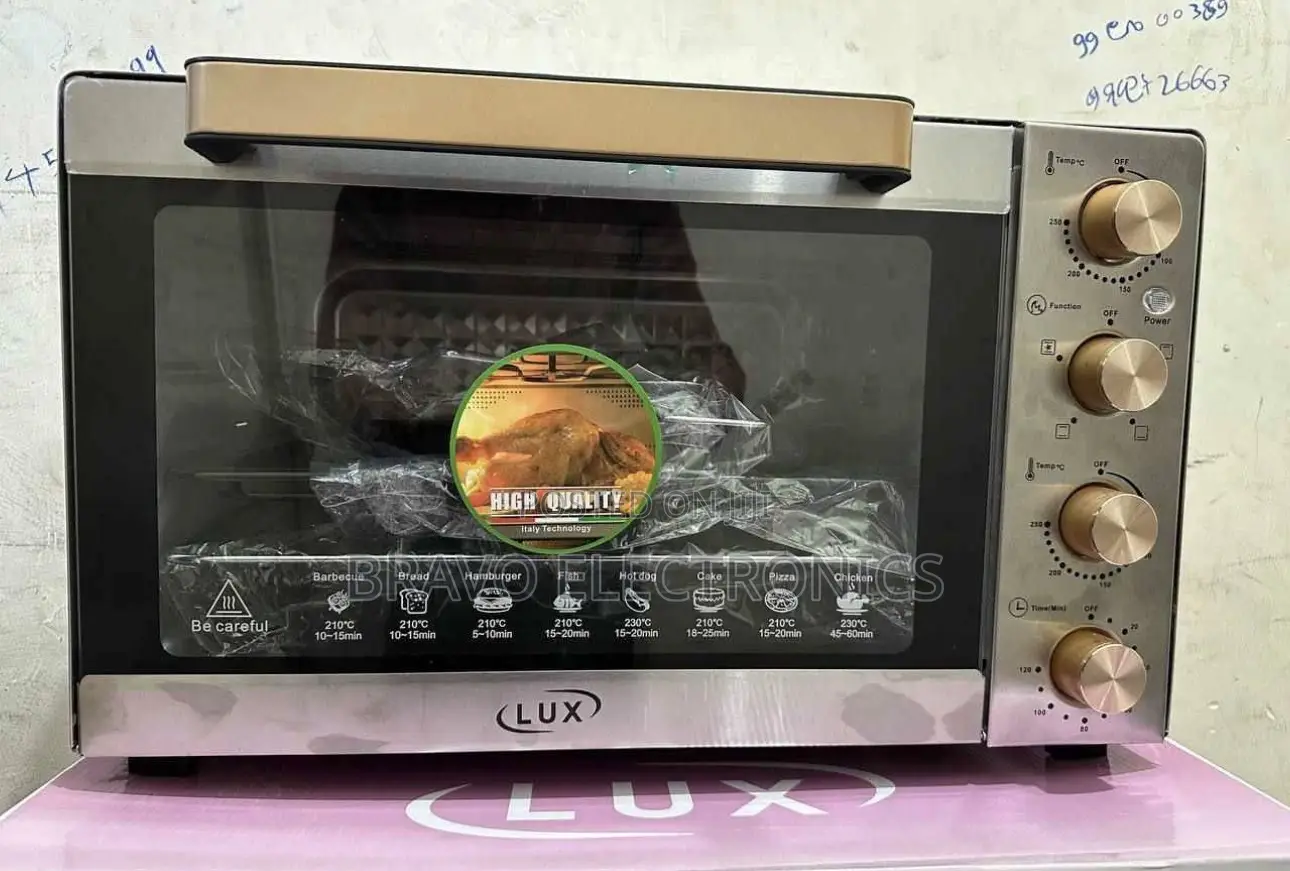 Lux Mini Oven 60l – Extra Large Capacity | Strong Even Heating