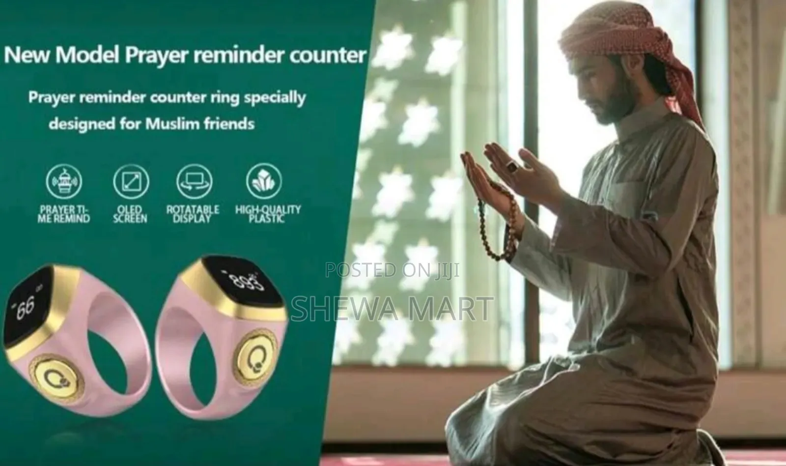 Electronic Tasbih Finger Counter, Oled Digital Tasbeeh Finger Counter
