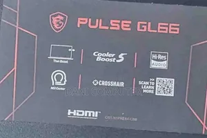 New Laptop MSI Pulse GL66 16GB Intel Core I7 SSD 512GB