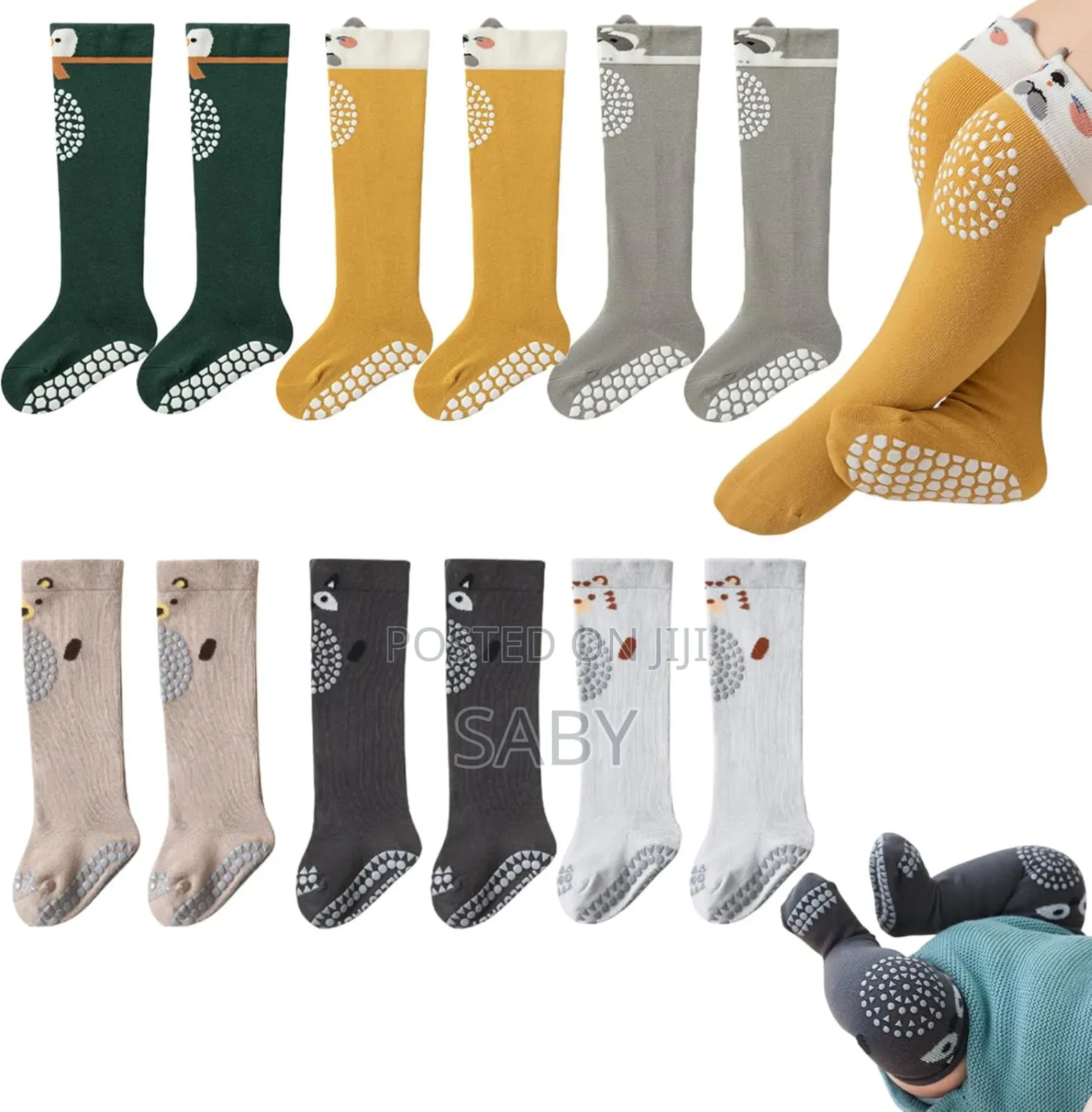 Anti Slip Socks Baby Crawling | Knee Pads