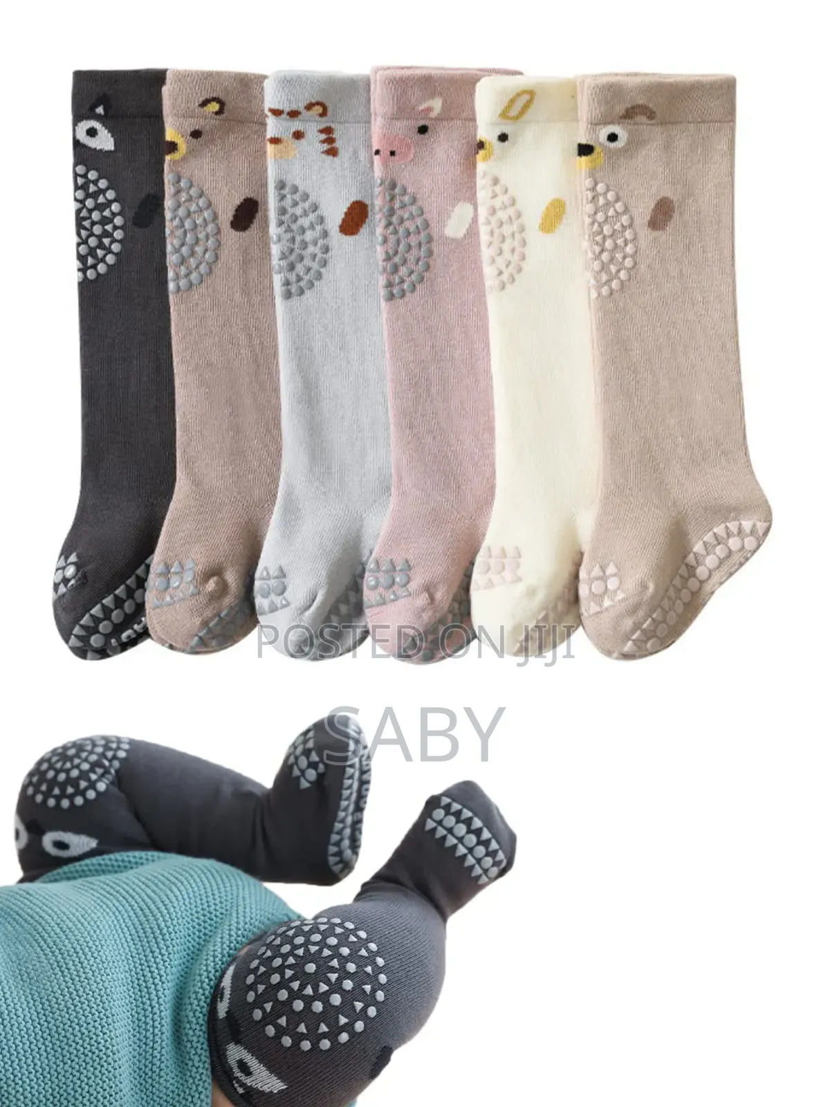 Anti Slip Socks Baby Crawling | Knee Pads